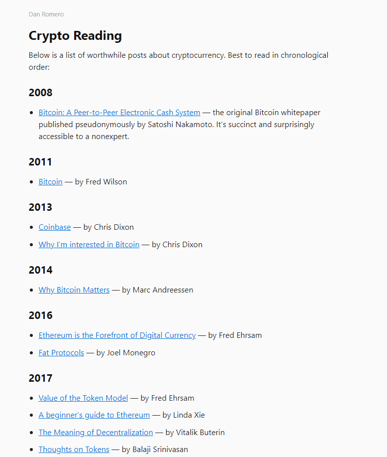 Crypto Reading
