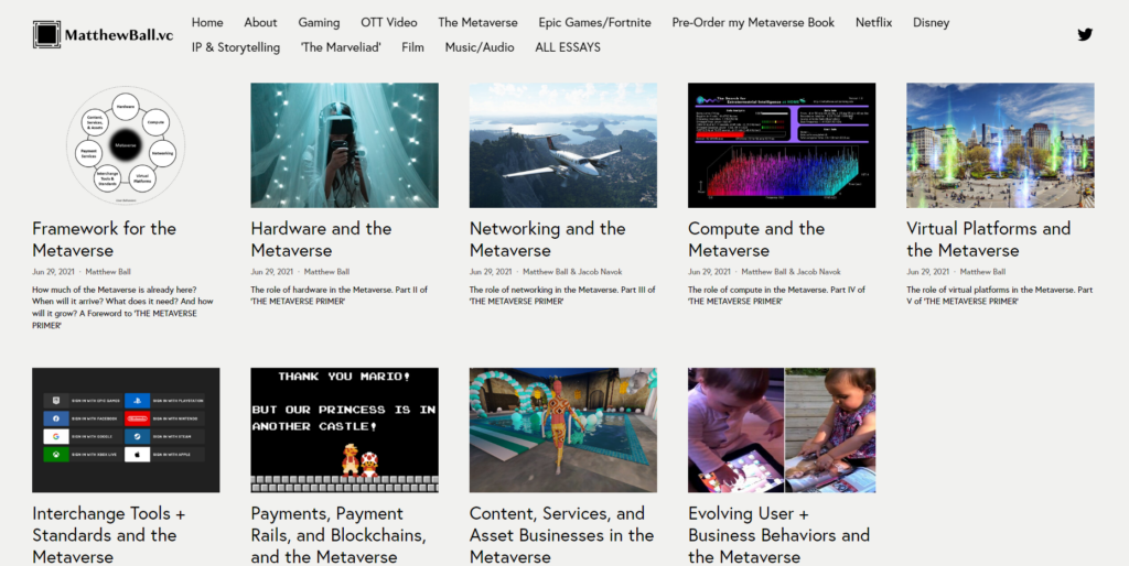 The Metaverse Primer