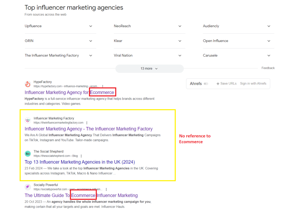 Ecommerce Influencer Marketing Agencies