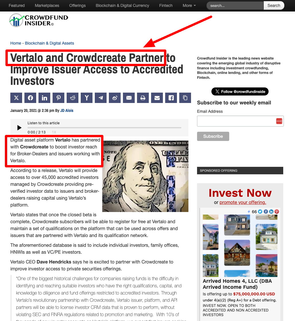Investor Marketing Partnership