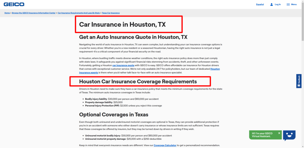 car insurance houston TX