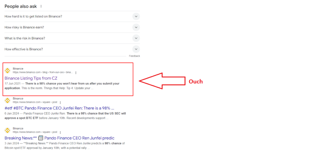 Binance Listing Tips