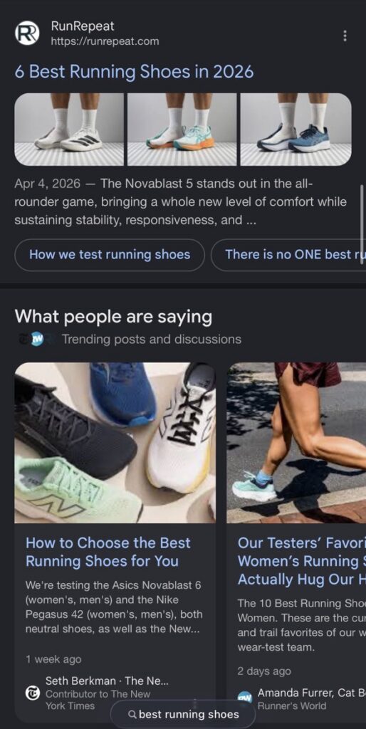 Best Running Shoes 2026 Google Search