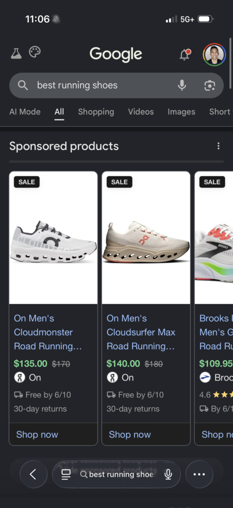 best running shoes search