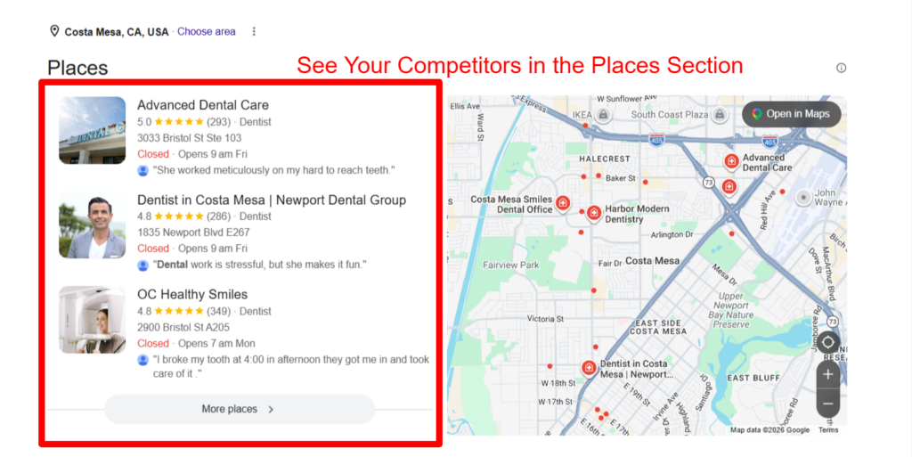 Compititor Analysis for Local SEO