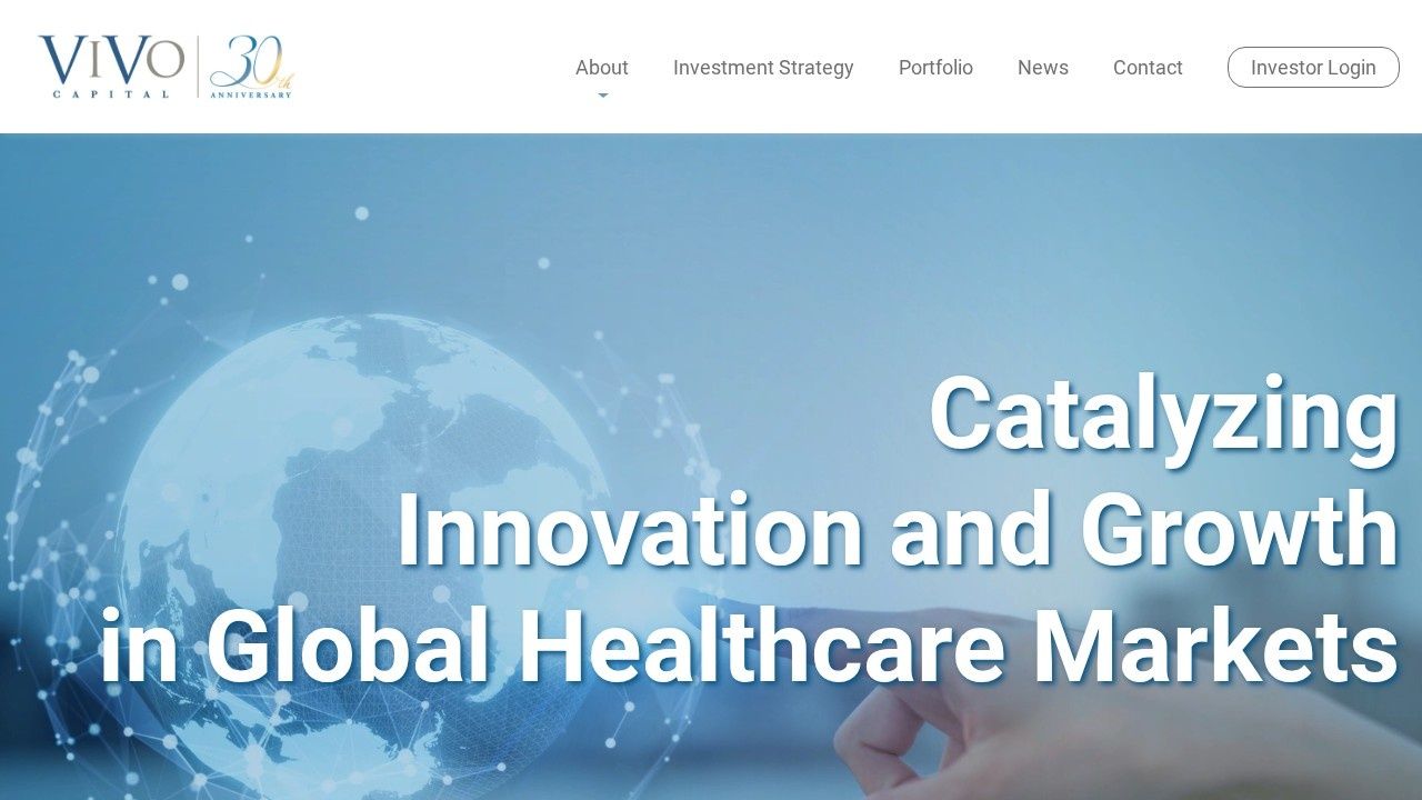 Vivo Capital healthcare investment firm website