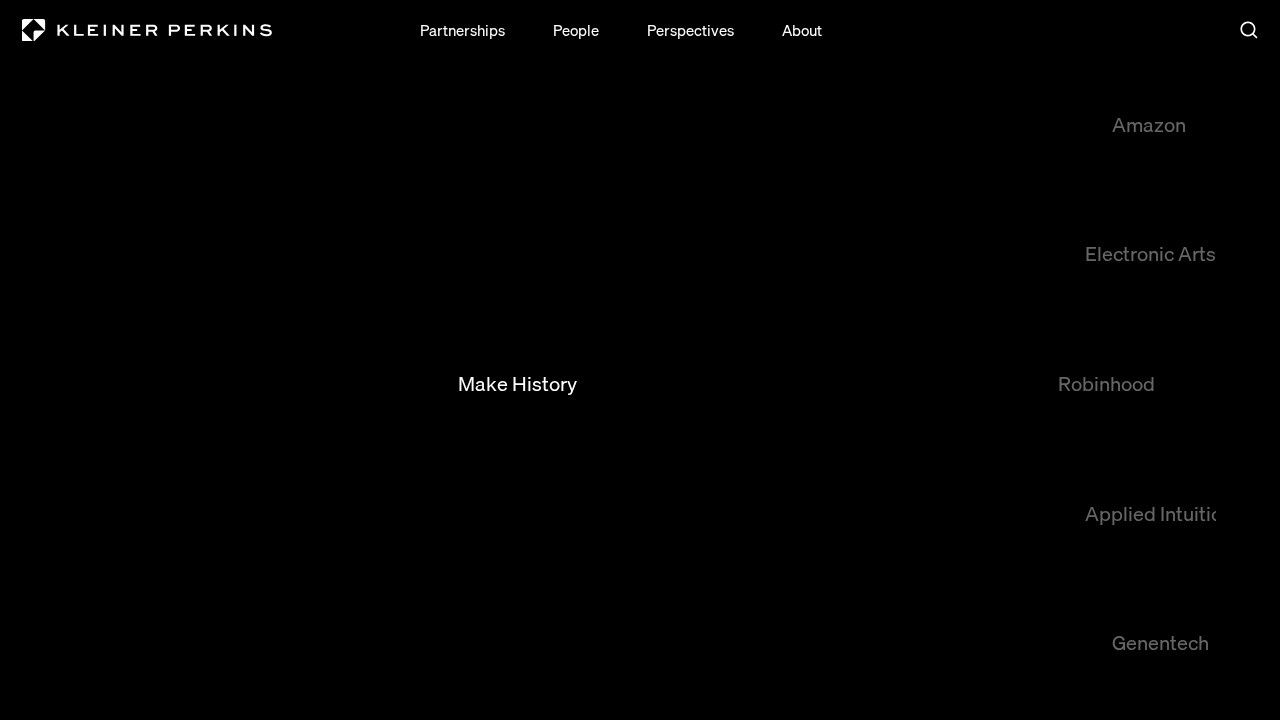 Kleiner Perkins healthcare and life sciences investment website