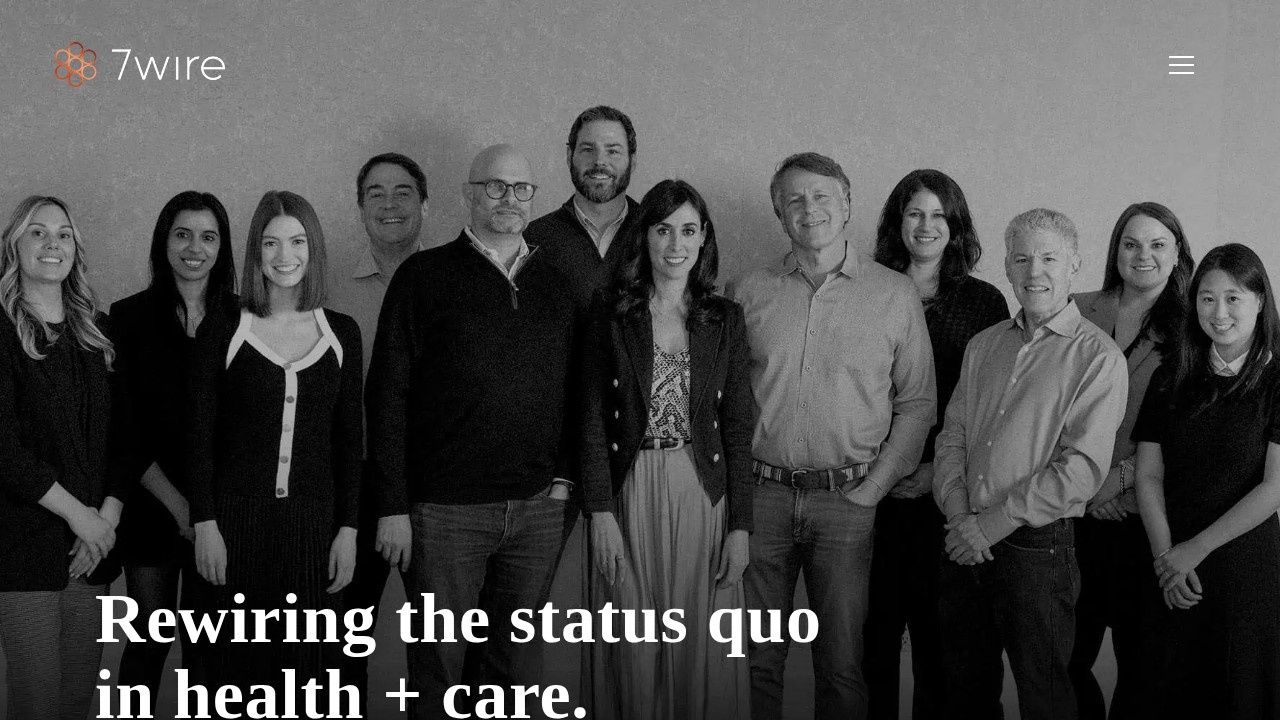 7wireVentures consumer digital health investment website